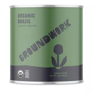 기초 작업 USDA 통두 라이트 로스트 커피 브라질 16온스 캔