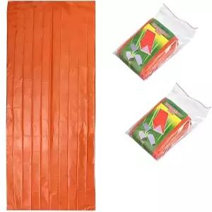 MIRouer 2팩 비상 침낭 생존 가방 방수 경량 장비 야외 캠핑 하이킹 어드벤처를 위한 휴대용 보온