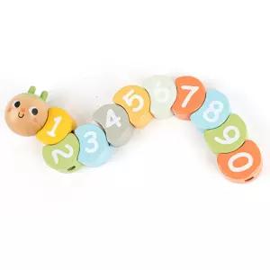 영유아 수학습 애벌레 숫자 실꿰기 원목교구 감각발달 키즈 돌봄교실