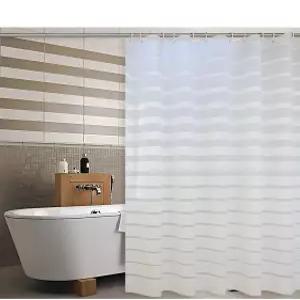 PEVA 샤워 커튼 라이너 - 71x71 및 무취 투명 스트라이프 방수 욕실 퀵 드라이 발수 후크가 달린 고강도