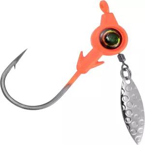 닥터피쉬 10팩 언더스핀 지그 헤드 3D 민물 수영 미끼 베이스 월아이 낚시 머스타드 훅 윌로우 블레이드