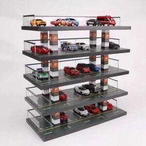 주차장 모형 주차타워 64 자동차 엘 이터 조명 다이 트 4층 30면 수납