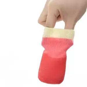 애견 양털 부츠 발패드 보호 따뜻한 양말 부드러운 밑창