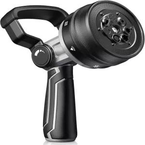 레인포인트 헤비 듀티 소방관 호스 노즐 유량 조절이 가능한 7가지 모드 워터 정원 물주기 세차 반려동물