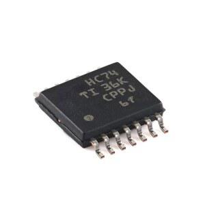 1pcs 새로운 오리지널 SN74HC74PWR TSSOP-14 듀얼 채널 D 클래스 라이징 에지 트리거(리셋 및 프리셋 기능 포함)