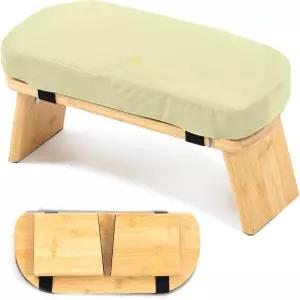 명상 벤치 대나무 의자 접이식 무릎 시자 기도 베이지