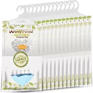 ZSpeng 14팩 수분 흡수제 걸이 가방 무향 지하 옷장 보관실용 제습기