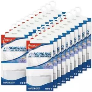 Vacplus 수분 흡수제 패킷 무향 20팩 습도 건조제 걸이식 옷장 제습기 가방 욕실용 냄새 제거기 9.8OZ