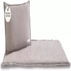 사우나소파TM 사우나 매트 베개 세트 - 포함 2인용 시트 쿠션 타우페의 적외선 또는 핀란드식 위한 고급