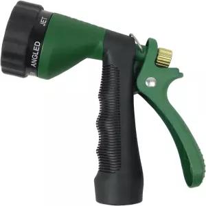 H2O Works 정원 호스 노즐 조절 가능한 급수 패턴이 있는 고강도 수도 고압 분무기 세차 및 반려동물