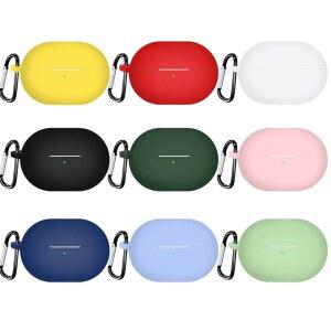 실리콘 보호 케이스, 스크래치 방지, 충격 방지 헤드폰 보호대, 후크 포함, 화웨이 프리버즈 프로 4 용 헤드폰 액세서리