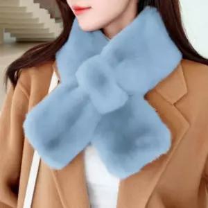 부드러운 코트목도리 겨울 여성 머플러 보온 털 목도리