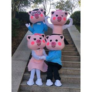 돼지 인형탈 의상 코스프레 눈사람1 150 174cm 커피컵 FUR 하늘색 풍선옷 분장