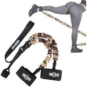 [미국배송] 배구 농구 홈 짐을 위한 INSTAR 수직 점프 트레이너 버티맥스 기계 저항 밴드 휴대가 간편하고 조절 가능한 훈련 장비(앵클 밴드 100LBS)