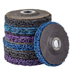 폴리 스트립 디스크 연마 휠, 페인트 녹 제거제, 깨끗한 연삭 오토바이용 내구성 앵글 그라인더 자동차, 4 