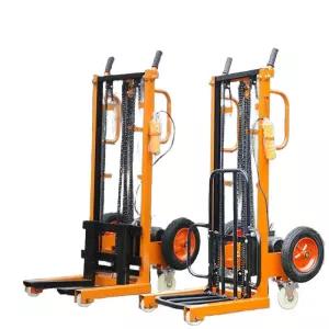 핸드지게차 전동스태커 유압 하역 고효율 파레트운반 물류창고 적재 안전제한장치