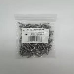 홀드패스트 인더스트리 10 x 1 100 PCS 트러스 헤드 나사 해양 외장 데크 보트 도크 범퍼 설치 등급 18-8