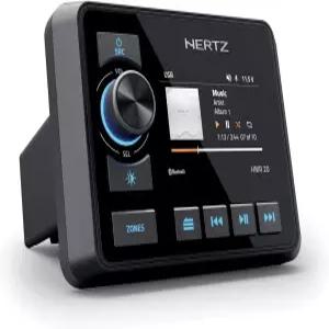 허츠 HMR-20 마린 디지털 미디어 리시버 2존 3인치 컬러 디스플레이 AM/FM/USB/블루투스 50W x 4
