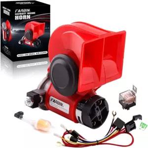 트럭 자동차 모터사이클 골프 카트 보트 CRV 지프용 릴레이 트레인 경적이 포함된 FARBIN 12V 라우드 에어