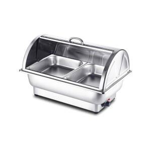 뷔페 온열기 워머 중탕기 더블 1구 단일 레스토랑 램프 가열 조절 음식 6칸