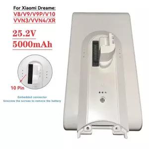 밧데리 호환 5000mAh 충전식 리튬 이온 배터리 -Xiaomi Dream V8/V9/V9P/V10/VVN3/VVN4/XR 진공 청소기 액