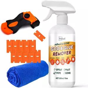 스티커 라벨 데칼 잔여물 테이프 그리스 타르 안전한 자동차 페인트 유리 금속 플라스틱 표면 -