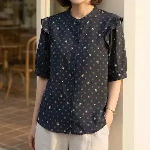 [하프클럽/]다노잔꽃블라우스