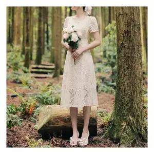 오피스룩 [시크라인] 크림부케 원피스