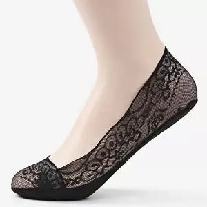 레이스 덧신 플랫슈즈 미끄럼방지 나일론