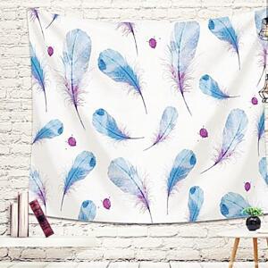 블루스깃털 패브릭 가림막 포스터 특대200X150 학교 관공서 블루깃털