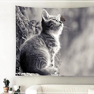 나비고양이 패브릭 가림막 포스터 대150X130 학교 관공서 데코