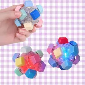 12구 라이트 딸깍이 공 LED 피젯토이 원형 딸깍이볼 클릭커 스트레스 해소