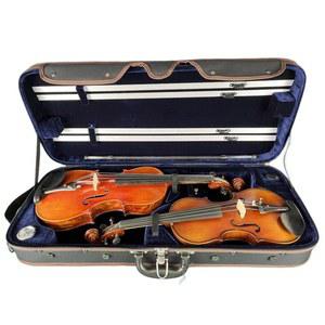 바이올린 가방 더블 모델 케이스 상자 주황색 보관 스탠다드