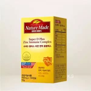 네이처메이드 슈퍼D 아연 면역 콤플렉스 100캡슐 (100일분)