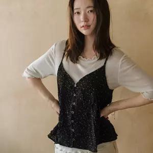 안개꽃 뷔스티에 나시