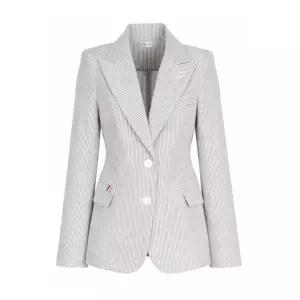 [하프클럽/비비드시크릿가너]여성 스트라이프 싱글버튼 봄여름 정장 자켓