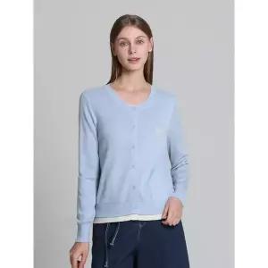 [하프클럽/]하트부클 레이어드배색 가디건 (택가격 138000원)