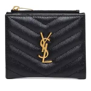 카산드르 쉐브론 퀼팅 로고 지갑 575879BOW01 1000 NERO