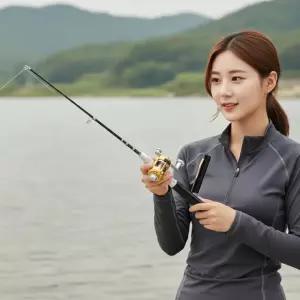 초경량 펜형 미니 낚시대 휴대용 입문자용 낚시 세트 93cm