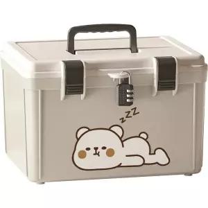 잠금박스 자물쇠 문서 밀봉 보관함 정리 잠금 약품 수납함 가정용