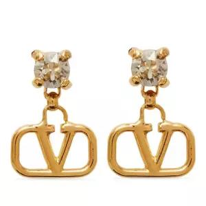 V-로고 스와로브스키 크리스탈 귀걸이 WJ0H29 YCWMH5