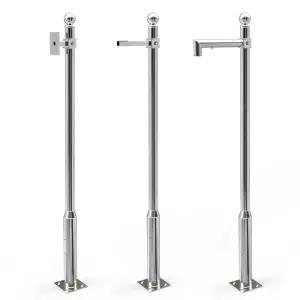 CCTV 폴대 카메라 거치대 기둥 지지대 감시카메라 브라켓 실외 야외 타워