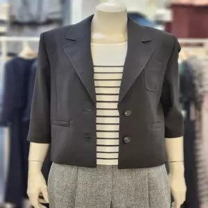 SOUP 세이브존07 싱글 투버튼 7부 크롭 자켓 OC4JKT1