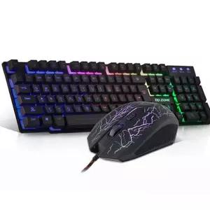 led 키보드 마우스 사무용 유선 컴퓨터 게이밍 키보드 마우스 무선