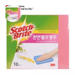 스카치브라이트 천연펄프 행주 핑크 3M 10p