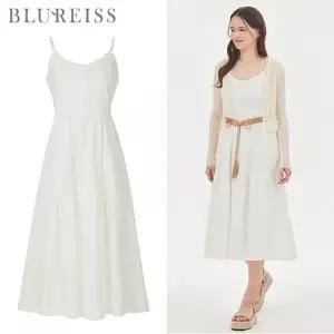 [블루레이스] 펀칭 레이스 티어드 코튼 원피스_B6M1OP3221