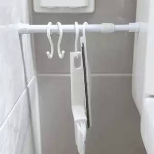 욕실청소걸이세트 압축봉청소솔 브러쉬 걸기 보관 욕실 타일 바닥 청소 정리