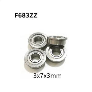 미니 소형어처 깊은 홈 볼 베어링 플랜지 F683ZZ LF-730ZZ 3x7x3mm