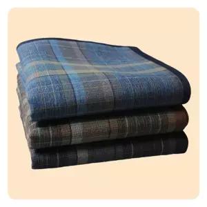 체크 무늬 손수건 땀흡수 3종 땀수건 세트 답례품