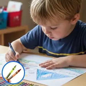 MF06 크레파스 64색 대용량 크레용 미술놀이 다색 세트